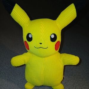 Pokémon • Corduroy Pikachu • 9” Soft Toy Plush • Game Freak • Cord • 2023